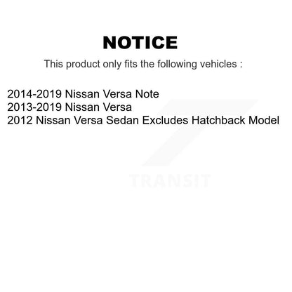 Complete Shock Assembly And TOR Link Front Kit For Nissan Versa Note