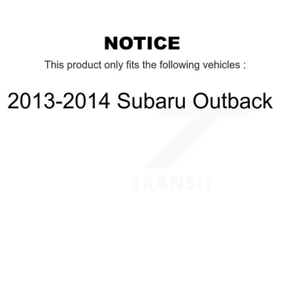 Arms & Complete Shock Tie Rods Link Sway Bar Front Kit (10Pc) For Subaru Outback