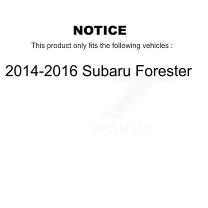 Arms Complete Shock Tie Rods Link Sway Bar Front Kit (10Pc) For Subaru Forester
