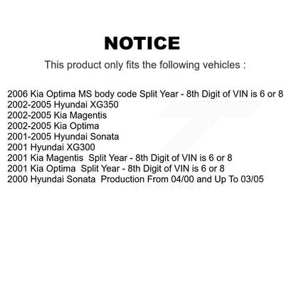 Shock Assembly And TOR Link Rear Kit For Hyundai Sonata Kia Optima XG350 XG300
