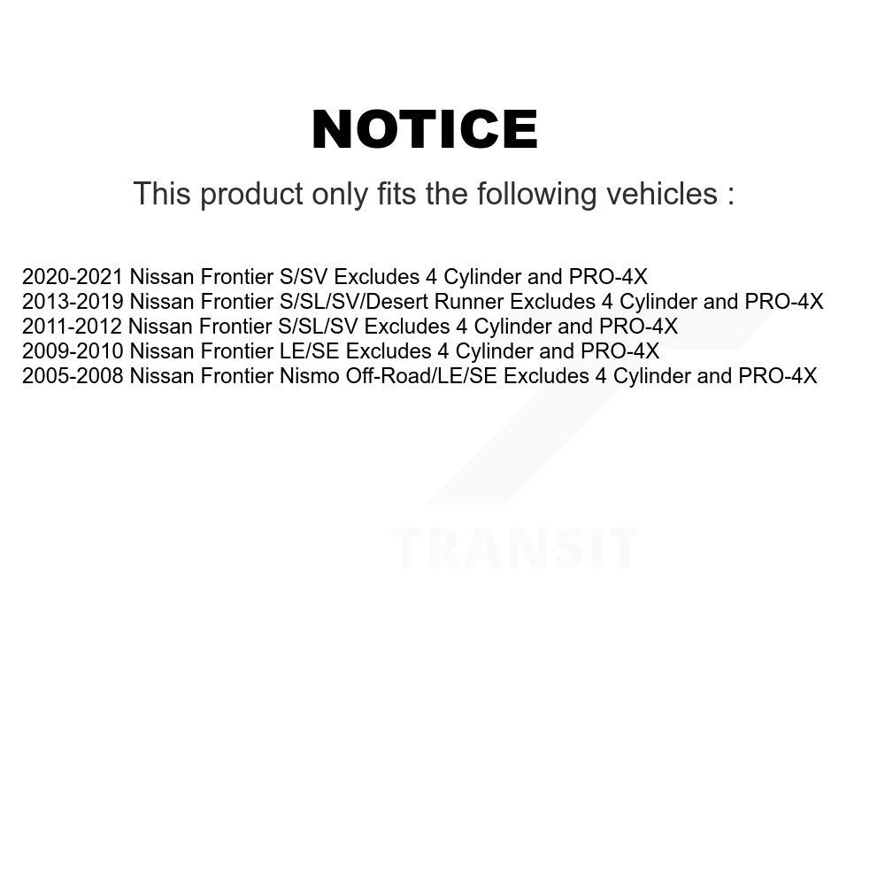 Complete Shock Assembly And TQ Link Front Right Kit For Nissan Frontier