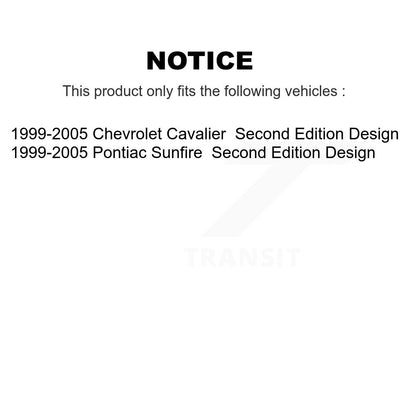 Shock Assembly And TOR Link Front Kit For Chevrolet Cavalier Pontiac Sunfire
