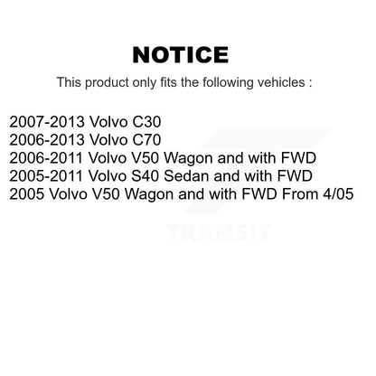 Complete Shock Assembly And TQ Link Front Left Kit For Volvo S40 C30 V50 C70