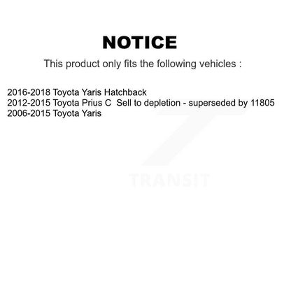 Complete Shock Assembly And TOR Link Front Left Kit For Toyota Yaris Prius C