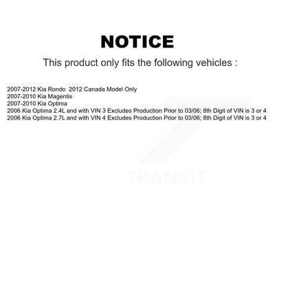 Complete Shock Assembly & TOR Link Front Left Kit For Kia Rondo Optima Magentis