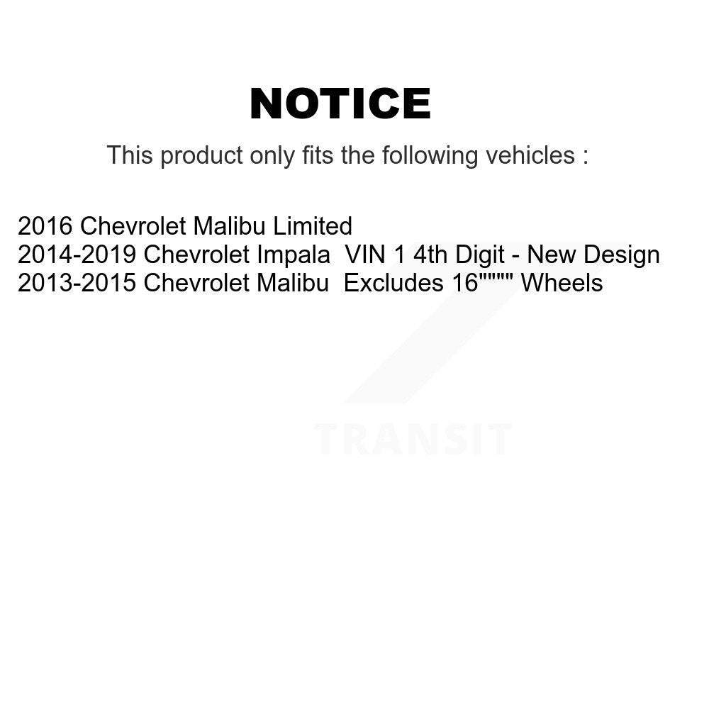 Shock Assembly And TOR Link Front Right Kit For Chevrolet Malibu Impala Limited