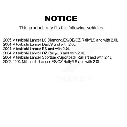 Complete Shock Assembly And TOR Link Rear Kit For Mitsubishi Lancer