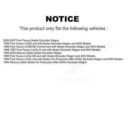 Complete Shock Assembly And TOR Link Rear Kit For Ford Taurus Mercury Sable