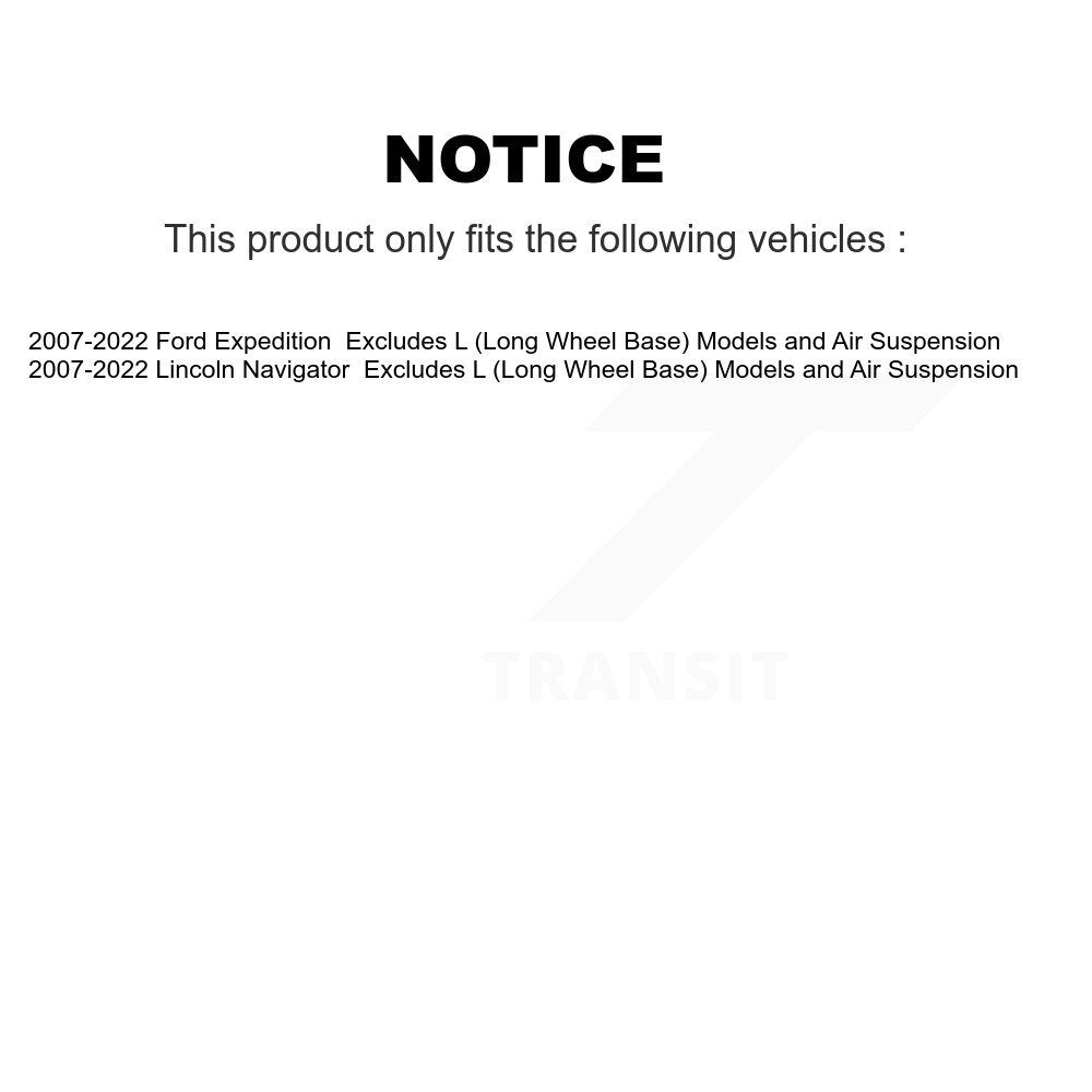 Shock Assembly TOR Link Rear Kit For 2007-2022 Ford Expedition Lincoln Navigator
