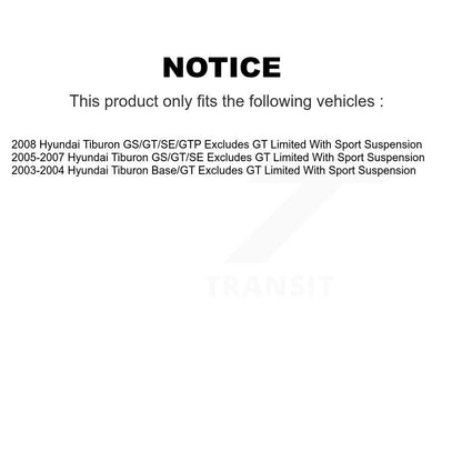 Complete Shock Assembly And TQ Link Rear Right Kit For Hyundai Tiburon