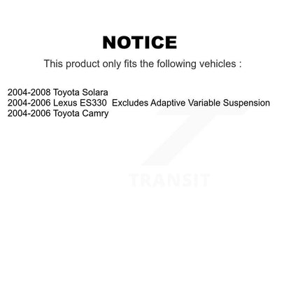 Shock Assembly And TQ Link Rear Right Kit For Toyota Camry Solara Lexus ES330