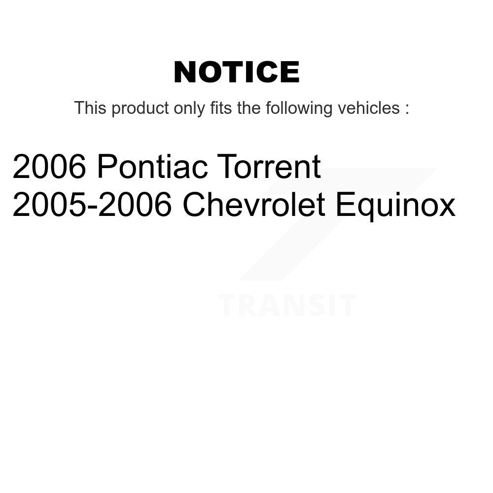 Shock Assembly & TOR Link Front Right Kit For Chevrolet Equinox Pontiac Torrent