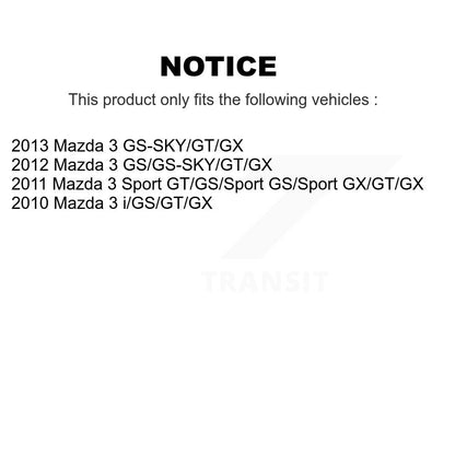 Strut And TQ Link Kit Front Left For Mazda 3