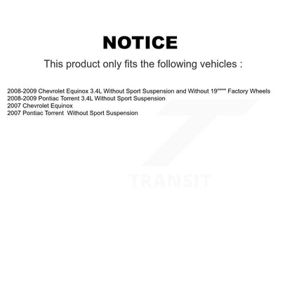 Strut And TOR Link Kit Front Left For Chevrolet Equinox Pontiac Torrent