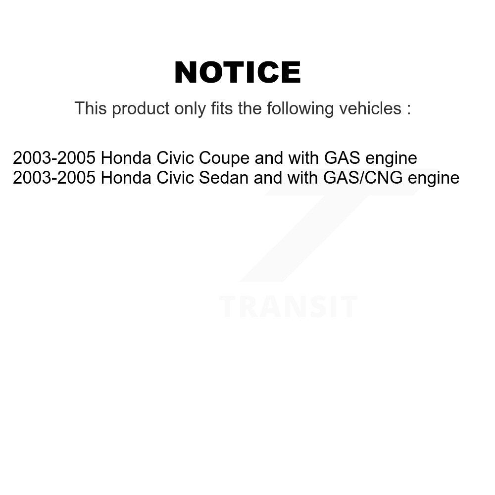 Strut And TQ Link Kit Front Left For Honda Civic