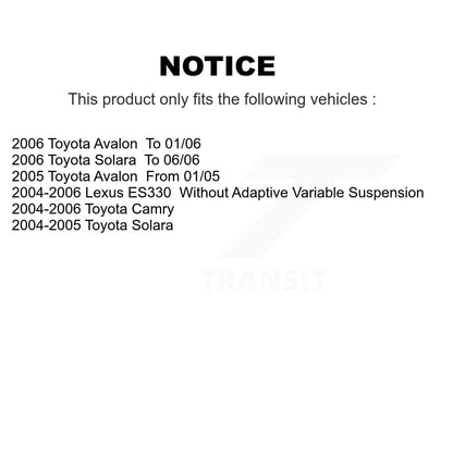 Strut And TOR Link Kit Front Left For Toyota Camry Solara Lexus ES330 Avalon