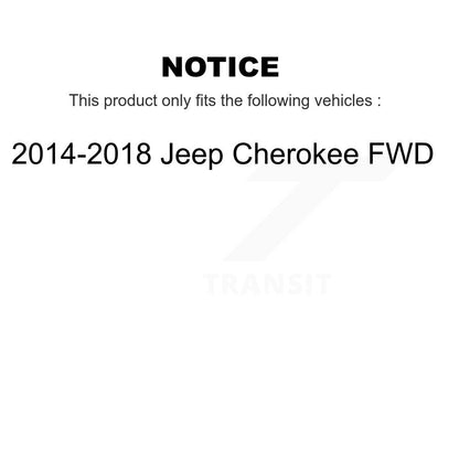 Strut And TOR Link Kit Front For 2014-2018 Jeep Cherokee FWD