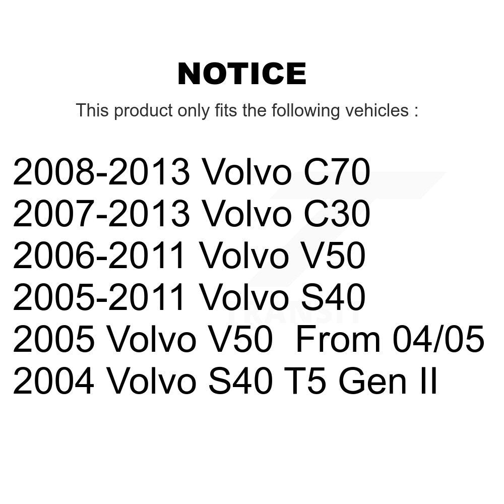 Strut And TQ Link Kit Front Right For Volvo S40 C30 V50 C70