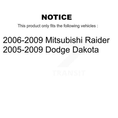 Strut And TOR Link Kit Front For Dodge Dakota Mitsubishi Raider