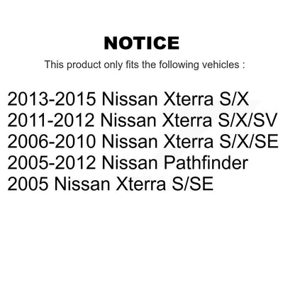 Strut And TOR Link Kit Front For Nissan Pathfinder Xterra