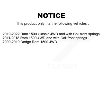 Strut And TOR Link Kit Front For Ram 1500 Classic Dodge