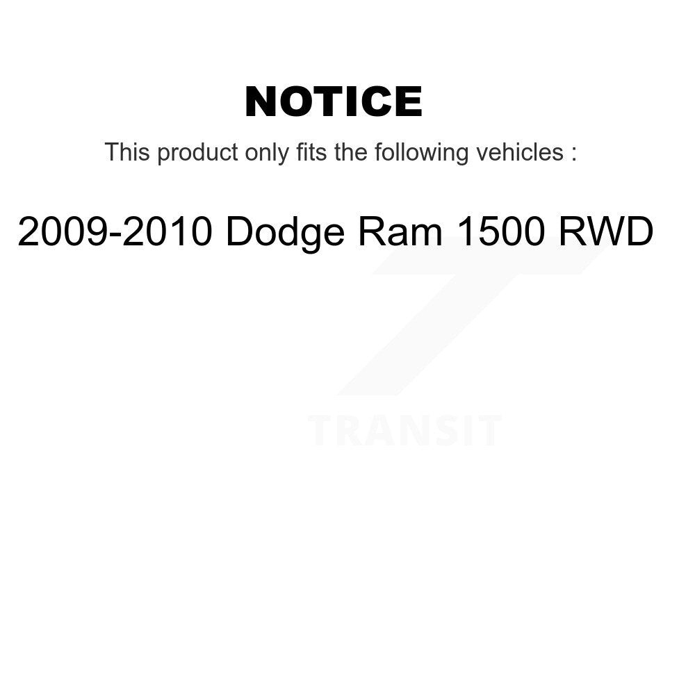 Strut And TOR Link Kit Front For 2009-2010 Dodge Ram 1500 RWD
