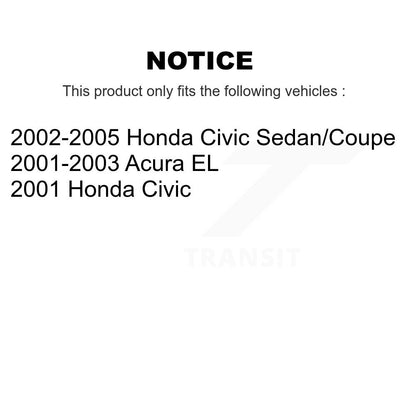 Strut And TOR Link Kit Rear For Honda Civic Acura EL