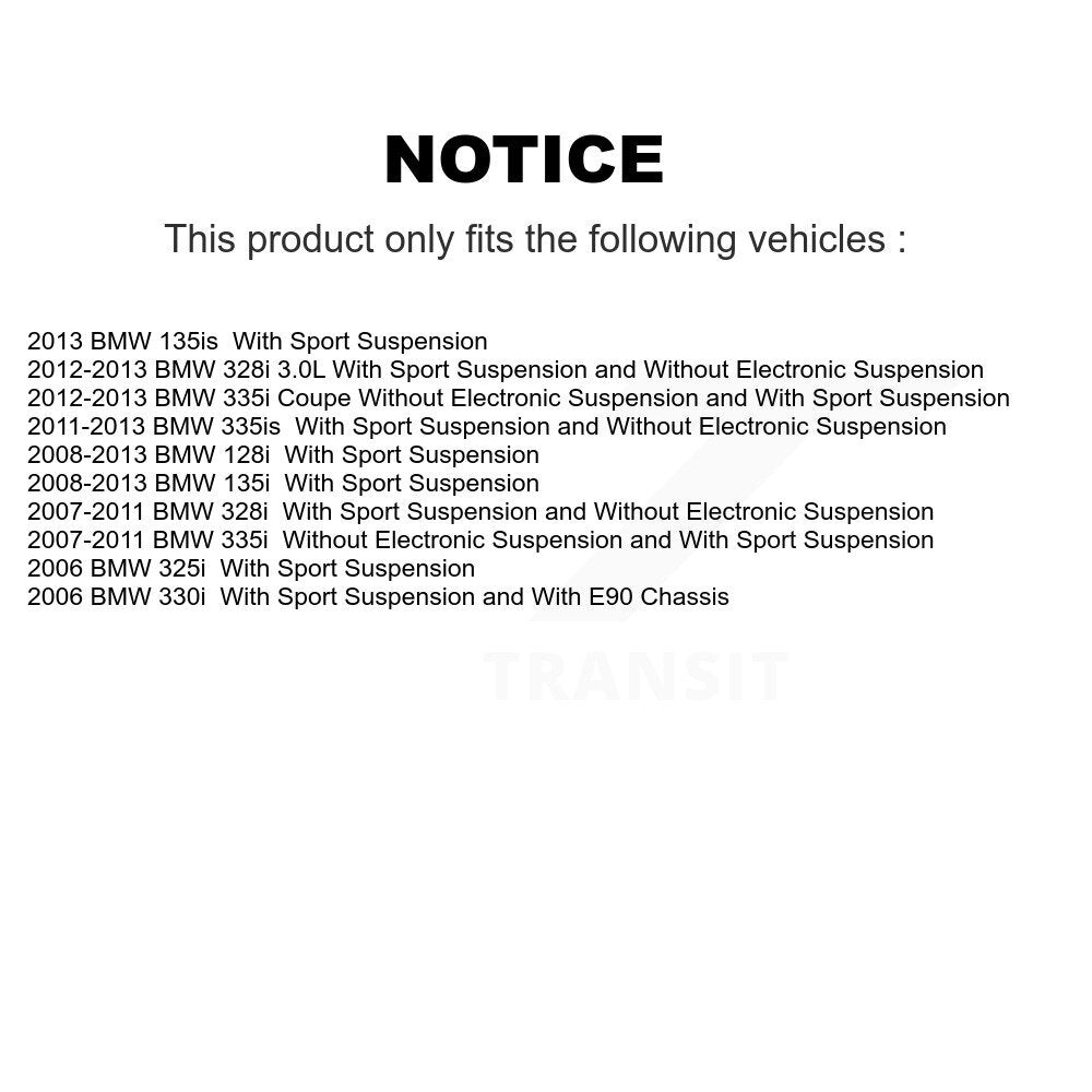 Strut & TOR Link Kit Mount Front Left For BMW 328i 335i 128i 135i 325i