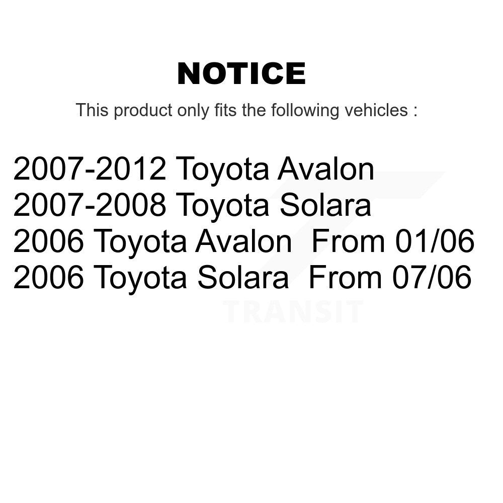 Strut TQ Link Kit And Mount Front Right For Toyota Avalon Solara