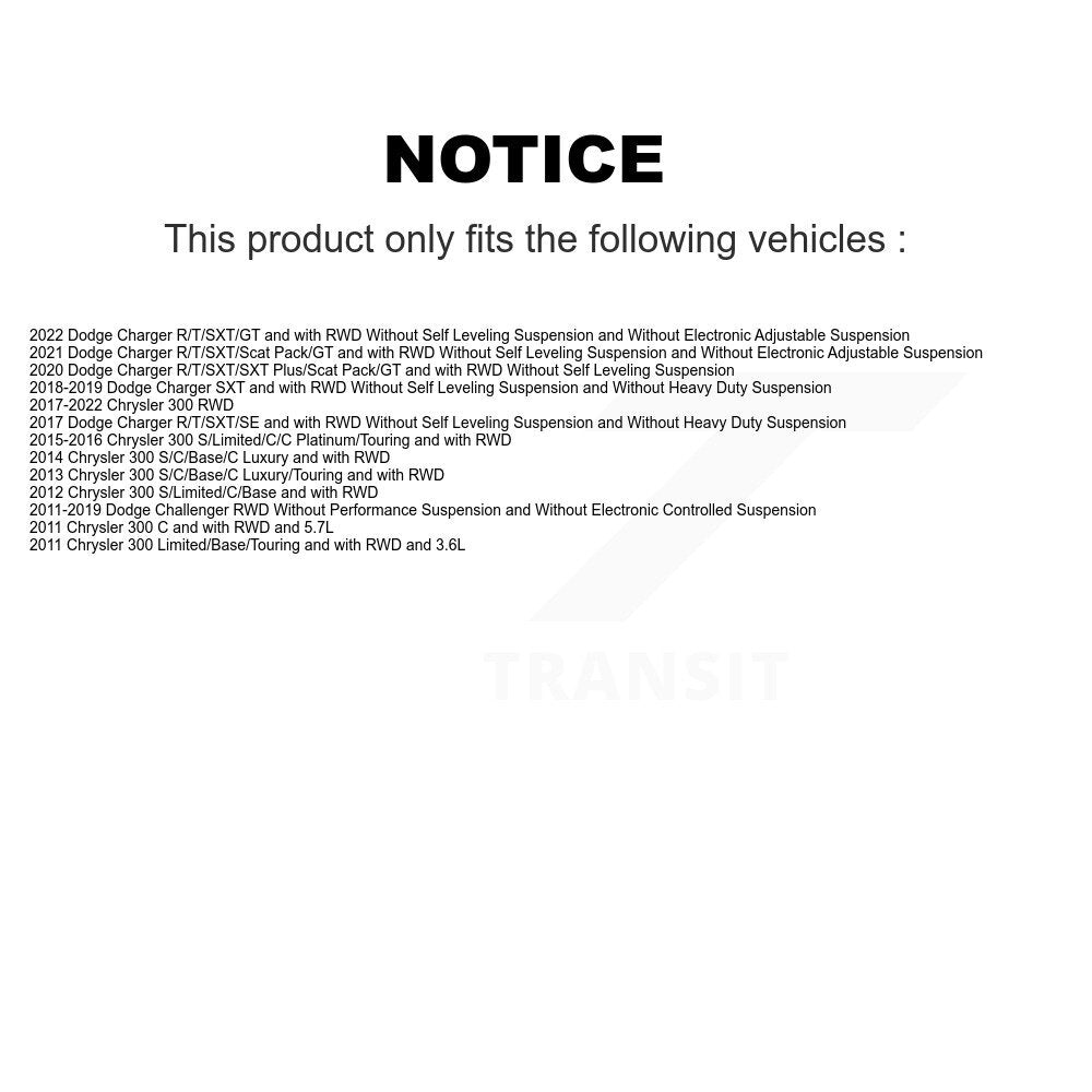 Strut TOR Link Kit Mount Front Left For Dodge Chrysler 300 Challenger