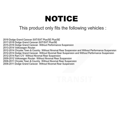 Strut TOR Link Kit Mount Front For Dodge Grand Caravan Chrysler Town &