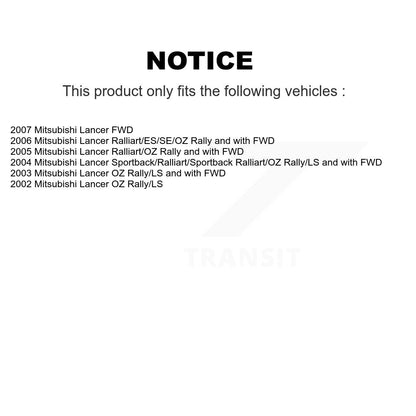 Strut And TOR Link Kit Mount Front For Mitsubishi Lancer