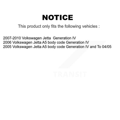 Strut TQ Link Kit And Mount Front For Volkswagen Jetta