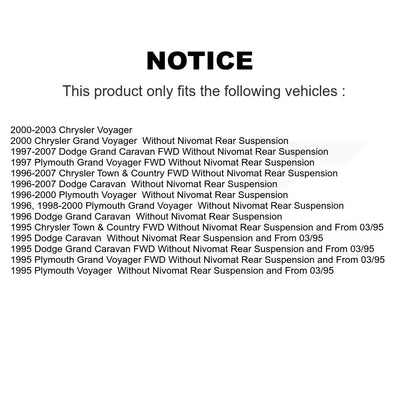 Shock And TOR Link Kit Rear For Dodge Grand Caravan Chrysler Town & Country