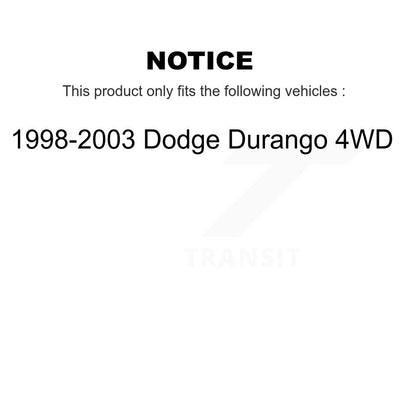 Shock And TOR Link Kit Rear For 1998-2003 Dodge Durango 4WD