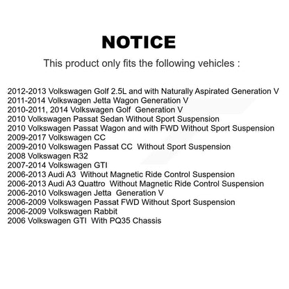 Shock TOR Link Kit Rear For Volkswagen Jetta Golf Rabbit GTI Audi Passat CC