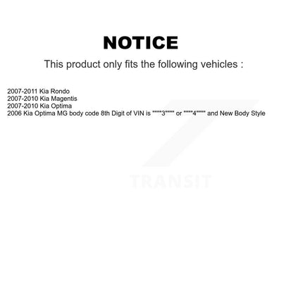Shock And TOR Link Kit Rear For Kia Rondo Optima Magentis