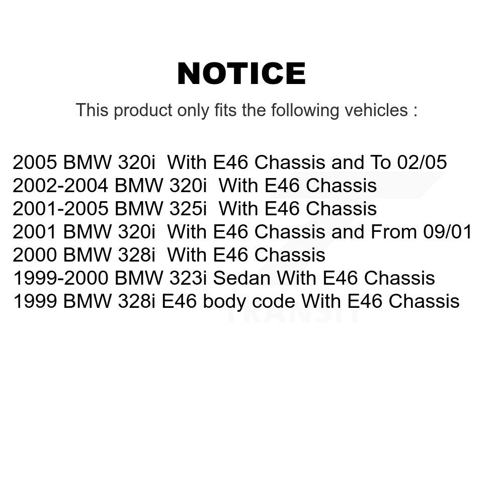 Shock And TOR Link Kit Rear For BMW 325i 320i 323i 328i