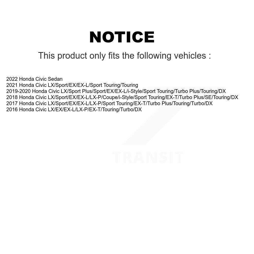 Shock And TOR Link Kit Rear For Honda Civic