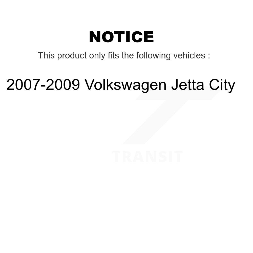 Shock TQ Link Kit And Mount Rear For 2007-2009 Volkswagen Jetta City