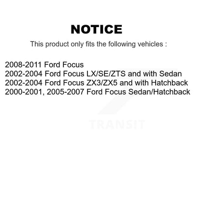 Shock And TQ Link Kit Rear For Ford Focus