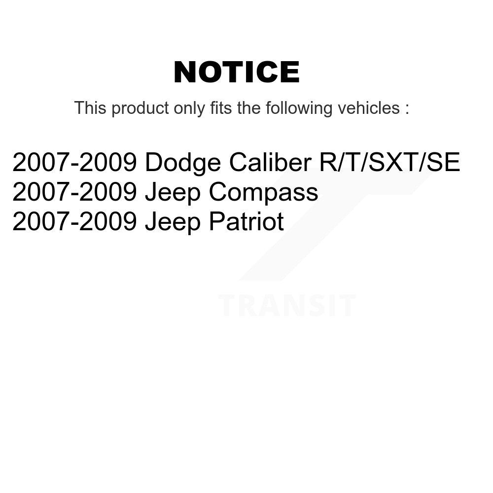 Strut & TOR Link Kit Mount Rear For Jeep Dodge Caliber Patriot Compass