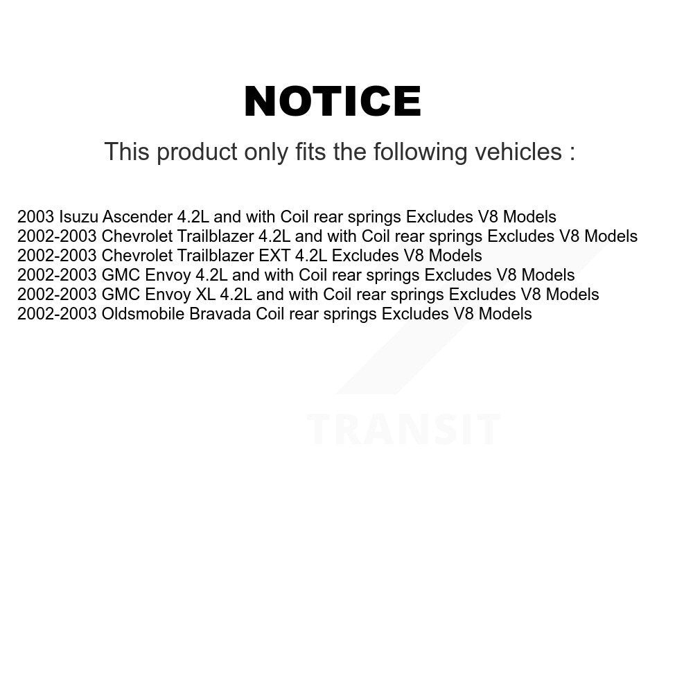 Complete Strut Rear Shock & TOR Bar Link Front Kit (8Pc) For GMC Chevrolet