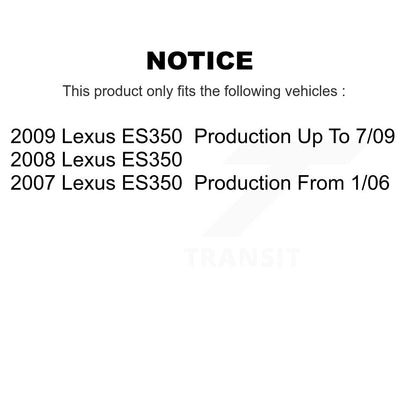 Complete Strut Rear & TOR Bar Link Front Kit (8Pc) For Lexus ES350