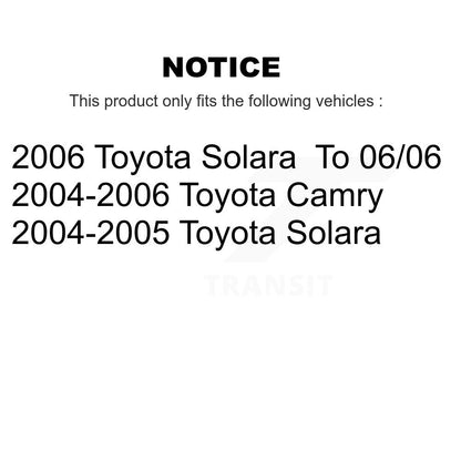 Complete Strut Rear & TQ Bar Link Front Kit (8Pc) For Toyota Camry