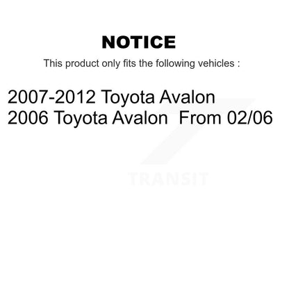 Complete suspension Strut & TQ Bar Link Front Rear Kit (8Pc) For Toyota Avalon