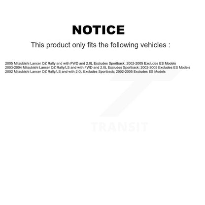 Complete suspension Strut & TOR Bar Link Front Rear Kit For Mitsubishi Lancer