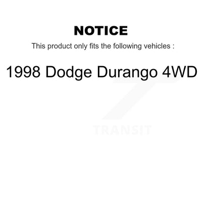 suspension Shock & TOR sway Bar Link Front Rear Kit For 1998 Dodge Durango 4WD