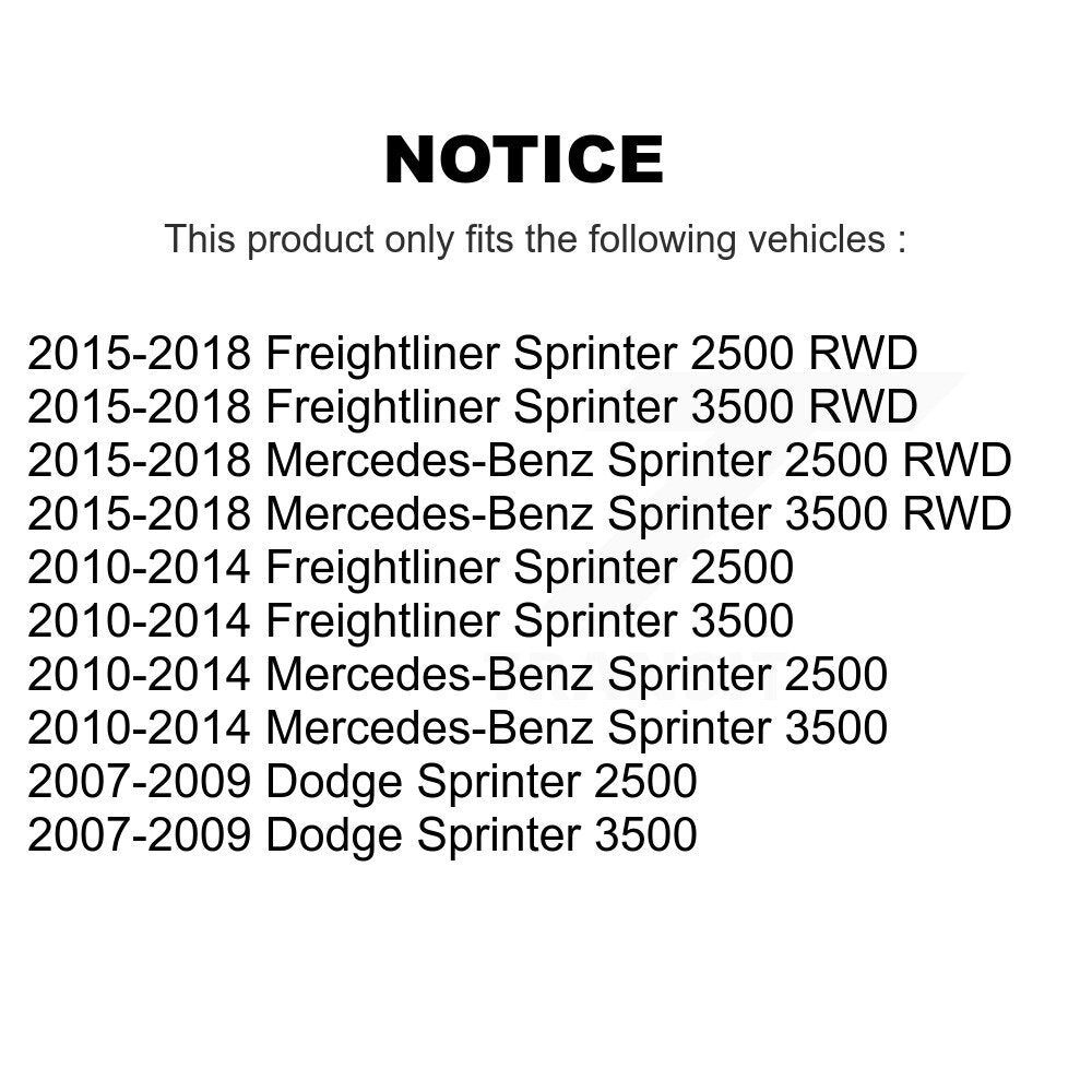 Strut & TOR Link Kit Front Right For Mercedes-Benz Sprinter 2500 3500 Dodge
