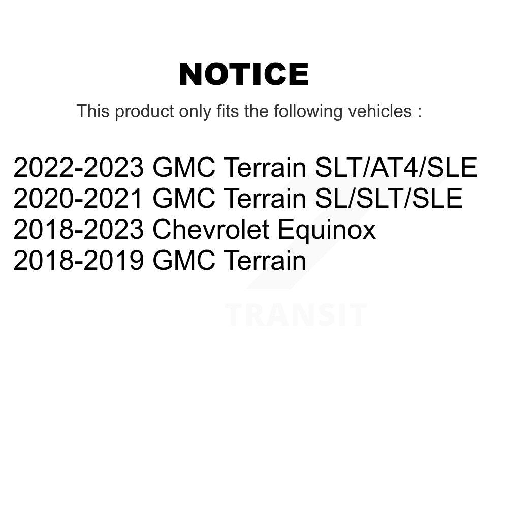 Shock And TOR Link Kit Rear For Chevrolet Equinox GMC Terrain